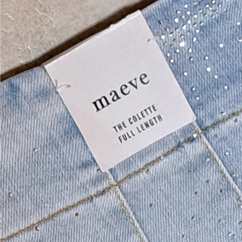 Maeve (Anthropologie) "The Colette Full-Length Sparkle Jeans" - Picture 12 of 12